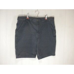 Duluth Flex Fire‎ Hose Carpenter Shorts 42 Blue Canvas 11" Inseam Stretch 71718